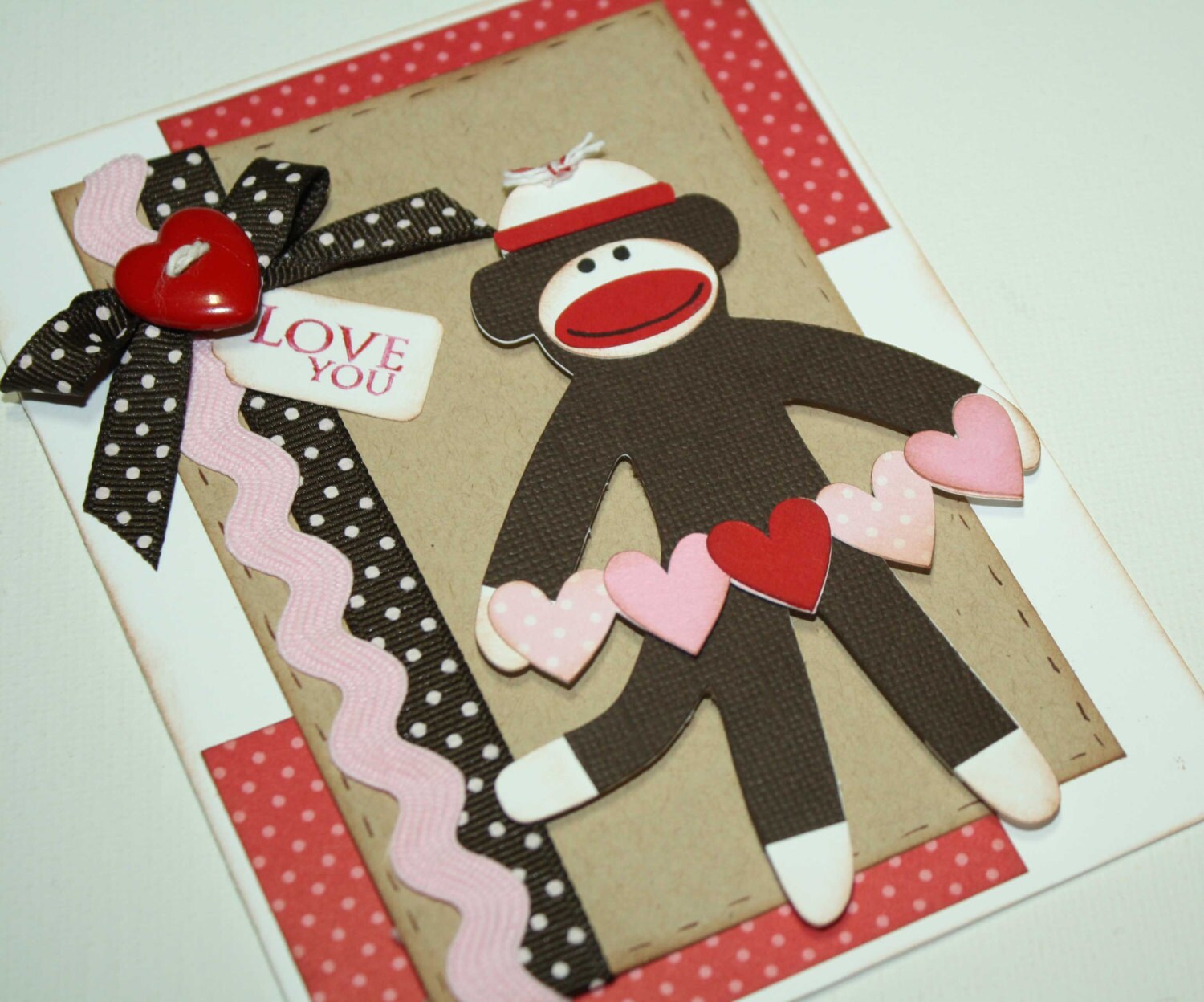 valentine's day sock monkey