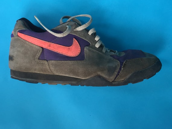 Vintage 90s NIKE MTB SHOE Purple / Gray w/ Pink Swoosh | Etsy