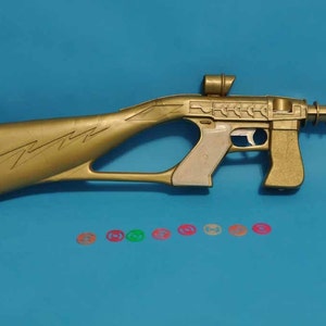 RARE RARE RARE Star Trek Jet Disc Tracer-Scope Toy Rifle - Vintage 1970&#39;s, Gold Color