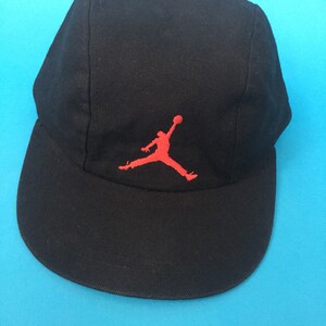 Vintage 90s Nike Air Jordan Logo Baseball Cap Unique Offset Seams