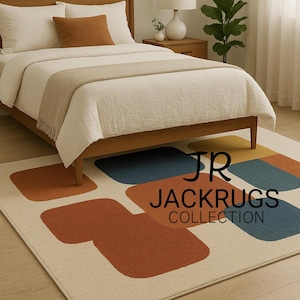 Modern Abstract Colorful Tufted Wool Carpet For Living Room – Multicolor Modern Pattern Rug For Custom Rug By JACKRUGS