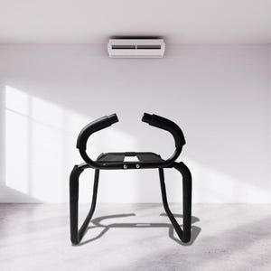 Foldable Support Position Chair with Handles – Padded Adjustable Bench for Couples, Home Relaxation, or Private Use (Black)