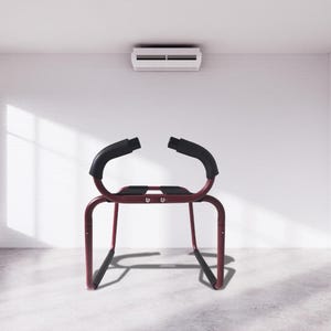 Foldable Support Position Chair with Handles – Padded Adjustable Bench for Couples, Home Relaxation, or Private Use (Red)