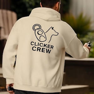 Clicker Crew Hoodie, Hundtränare Hoodie, Positive Reinforcement Agility Handler Gåva
