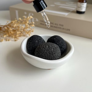 Lava Stone Diffuser | Essential Oil Passive Diffuser Set | Handmade Minimalist Irregular Bowl