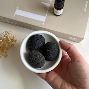 Lava Stone Diffuser | Essential Oil Passive Diffuser Set | Handmade Minimalist Irregular Bowl