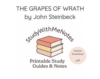 The Grapes of Wrath Study Guide | Plot, Themes, Character Analysis (PDF Download)