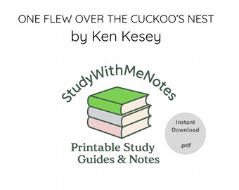 One Flew Over the Cuckoo's Nest Study Guide | Book Club Notes (PDF Download)