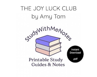 The Joy Luck Club Study Guide | Book Club Notes (PDF Download)