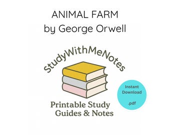 Animal Farm Study Guide | Book Club Notes (PDF Download)
