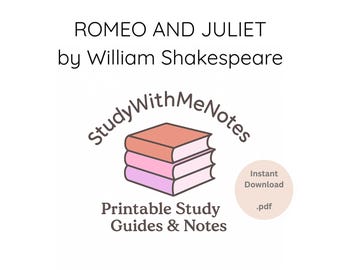 Romeo and Juliet Study Guide | Book Club Notes (PDF Download)
