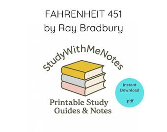 Fahrenheit 451 Study Guide | Book Club Notes (PDF Download)