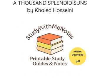 A Thousand Splendid Suns Study Guide | Book Club Notes (PDF Download)