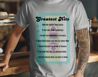 Greatest Hits Music Tee: Quirky Graphic Unisex T-Shirt