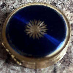 Vintage Margaret Rose Starbust Pill Box
