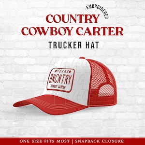 BEEN COUNTRY Cowboy Carter Embroidered Trucker Hat