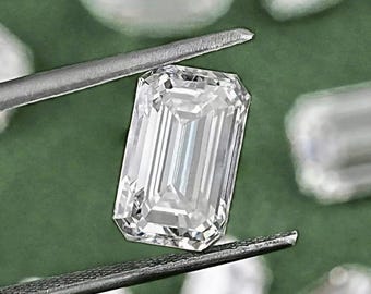 IGI Certified Emerald Cut Loose Diamond, Lab Grown Diamond (CVD)