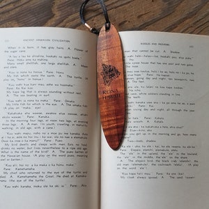 Big Island Koa laser engraved bookmarks