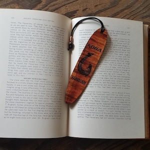 Big Island Koa laser engraved bookmarks