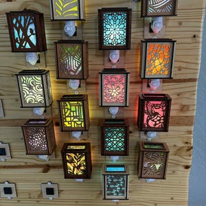 Nightlight SVG laser cut files (digital files only) Nightlight set 2 (nightlight16-nightlight30)