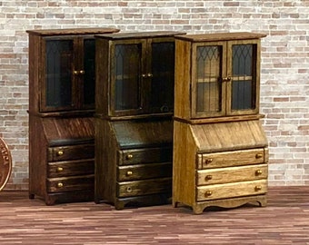 Secretary - Quarter Inch Scale Dollhouse Furniture