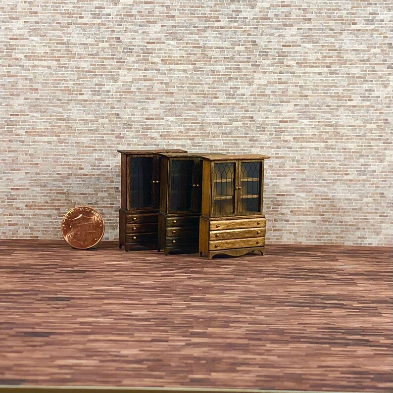 China Cabinet Quarter Inch Scale Dollhouse Furniture image 1