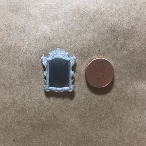 Venetian Glass Mirror Quarter Inch Scale Dollhouse Furniture image 1