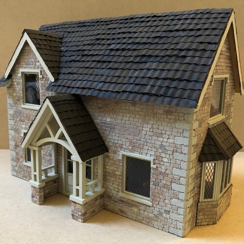 148 Wooden Dollhouse Kit Seaside Retreat Quarter Scale Etsy