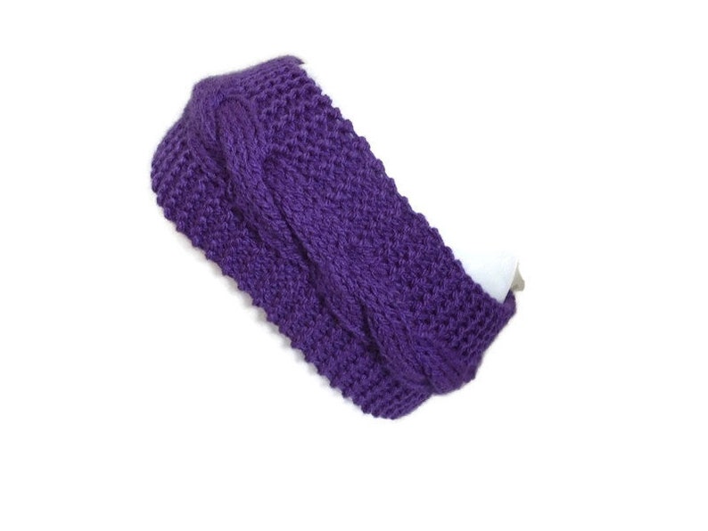 Knit Winter Headband Cable Headband Winter Knit Earwarmer image 1