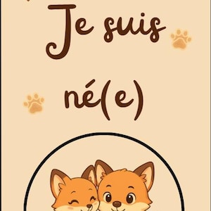 16 cartes étapes bébé à imprimer – Thème renard mignon – De la naissance à 12 mois + bonus – PDF à télécharger immédiatement