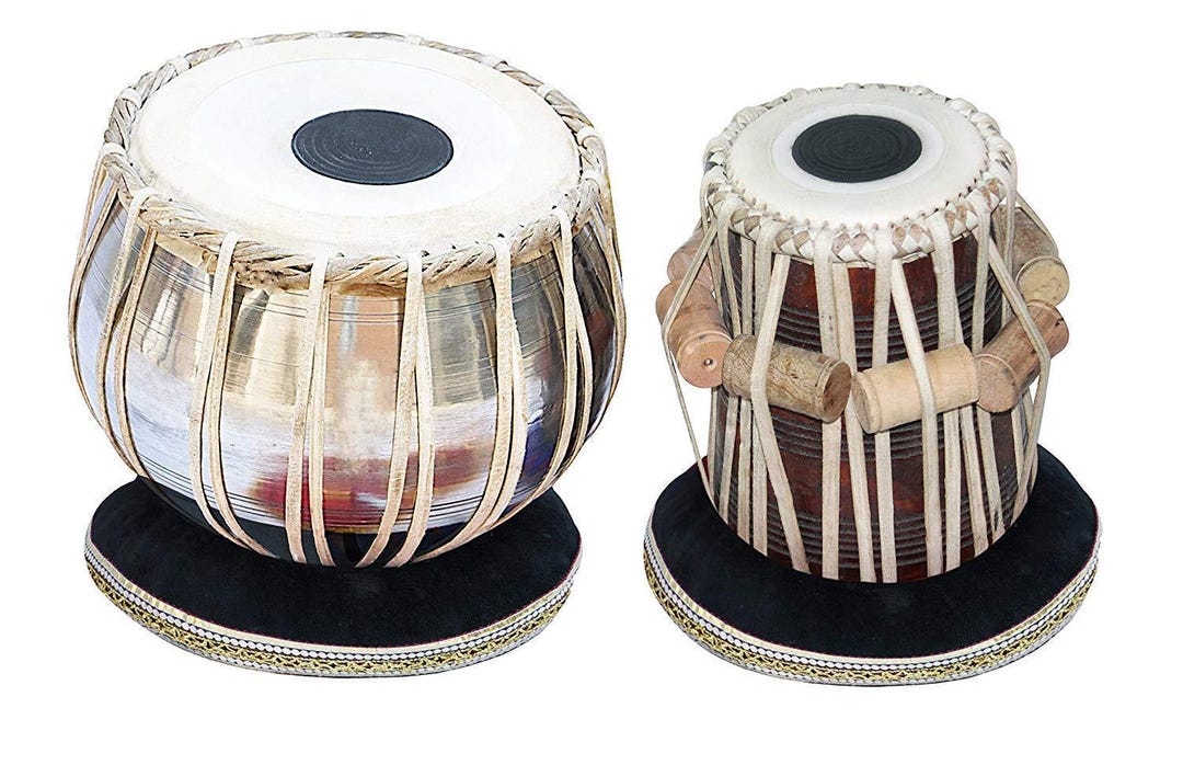 Tabla Set: Indian Musical Instrument - Brass Bayan, Wooden Dayan - Etsy ...