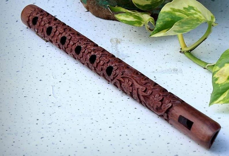 Rectangleflute Instrument Handcrafted Wooden Flute/bansuri Woodwind Flute Musical Mouth ...