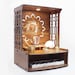 Wooden Pooja Mandir With LED Light, Home Temple, Wall Mounted - Etsy