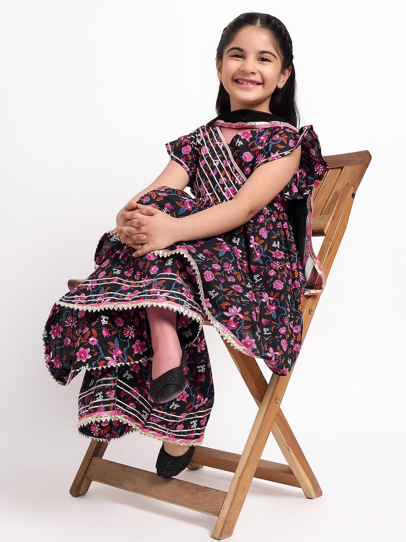 AROMIE Kids Kurta Set USA Canada - Floral Design, Ethnic Wear