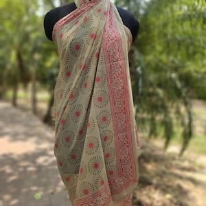 Indian Block Print Sarong, Sarong Beach Wrap, Cotton Sarong, Pareo, Block Print Scarf, Summer Beach Pareo