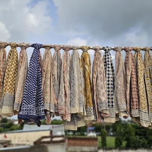 Wholesale Lot Bagru Print Cotton Beach Sarong Indian Hand Block Print Bagru Scarf Bachelorette Party Sarong Shawl Cover Up Bridesmaid Gift