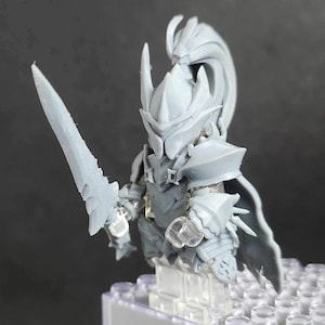 Custom armor set for the blood red commander | solo leveling minifigure | building blocks compatible