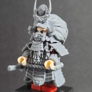 Custom traditional  Japanese samurai shogun armor set minifigure | building blocks compatible