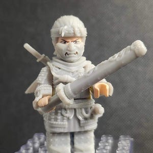 Custom armor set for rogue Japanese samurai minifigure | building blocks compatible