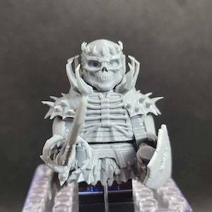 Custom knight skull berserker armor set minifigure | building blocks compatible