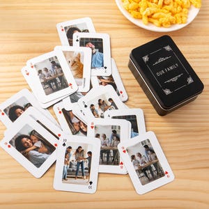 Deck of Cards with Pictures, Wedding Playing Cards, Wedding Favors, Anniversary Gift,Birthday Gifts,Cool Party Favors with Personalized Box