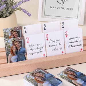 Wedding Guest Book Alternative, Blank Playing Cards with Box, Guest Book Playing Cards,Personalized Deck of Cards,Wedding Favor, Custom Gift