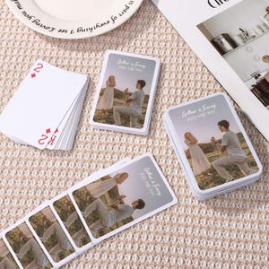 Custom Poker Cards for Weddings, Personalized Guest Book Deck, Wedding Playing Cards, Christmas Poker Game Cards, Wedding Favor, Custom Gift