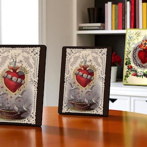Sacred Heart of Jesus Wall Art: Christian Home Decor, Protection Blessing