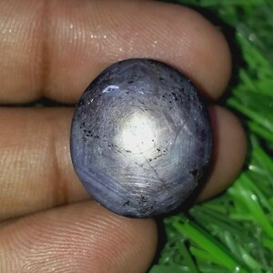 Cabujón de zafiro y rubí estrella natural de 41 quilates, piedra preciosa ovalada (18X16X11 MM)