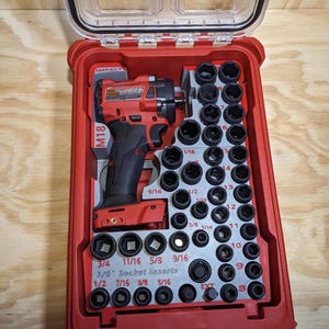 Packout Inserts for M18 Stubby 43pc Impact Socket Set