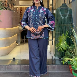 Pakistani Designer Chinnon silk fully embroidered Sequence Work Readymade Salwar Kameez Stitched Wedding Wear Suits