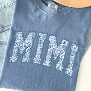 Comfort Colors® Mimi Shirt, Toile Floral Mimi Shirt, Mimi Tee, Cute Mimi Shirt, Gift for Mimi, Grandma Gift, Grandmother Shirt, Grandma Mimi