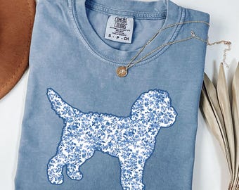 Comfort Colors® Toile Floral Cockapoo Shirt, Cockapoo Mama Tshirt, Gift for Cockapoo Owner, Dog Mom Tees, Cockapoo Mom Shirt, Poodle Lover