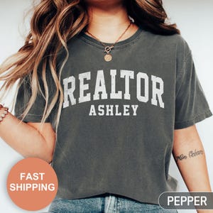 Comfort Colors® Custom Realtor T-Shirts, Personalized Realtor Shirt, Realtor Mom Shirt, Realtor Life Shirt, Real Estate Shirt, Realtor Gift